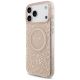 3. Etui Guess IML Flowers Electro Pearl Strap MagSafe do iPhone 17 Pro Max - różowe