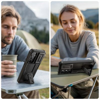 3. Etui Tech-Protect Kevlar Cam+ na Samsung Galaxy S25 FE - czarne