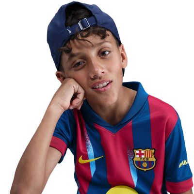 7. Koszulka dla dzieci Nike FC Barcelona Stadium 25/26 granatowo-czerwona FZ1307 432
