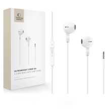 Słuchawki przewodowe Tech-Protect Ultraboost Core G4 Mini Jack - białe