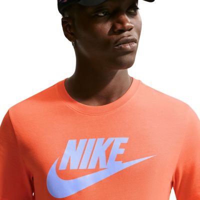 5. Koszulka męska Nike Nsw Tee Icon Futura pomarańczowa AR5004 835