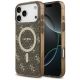 Etui Guess IML 4G Background MagSafe na iPhone 17 Pro - brązowe