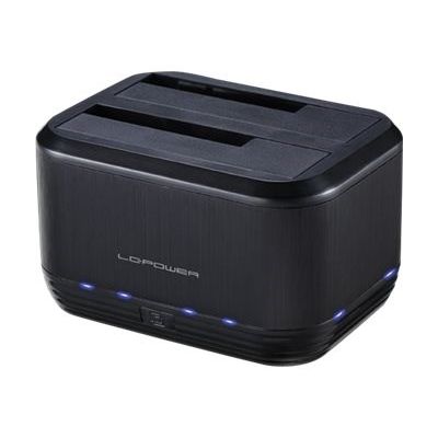 5. LC-Power LC-DOCK-U3-III stacja dokująca do dysków twardych USB 3.2 Gen 1 (3.1 Gen 1) Type micro-B Czarny