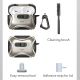 6. Etui ESR Cyber FlickLock MagSafe na AirPods Pro 3 - srebrne