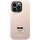 3. Etui Karl Lagerfeld Silicone Choupette Body na iPhone 14 Pro - jasnoróżowe