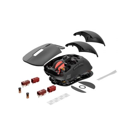 6. GENESIS Zircon XIII myszka Gaming Oburęczny RF Wireless + USB Type-C Optyczny 26000 DPI