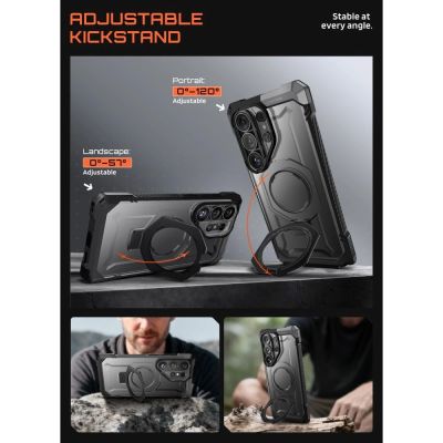 4. Etui Supcase UB Grip Mag MagSafe na Samsung Galaxy S26 Ultra - czarne