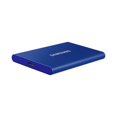 4. Dysk zewnętrzny SSD Samsung T7 (1TB; USB 3.2; niebieski; MU-PC1T0H/WW)