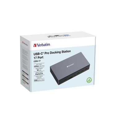 7. Verbatim CDS-17 Przewodowa USB 3.2 Gen 1 (3.1 Gen 1) Type-C Czarny, Szary