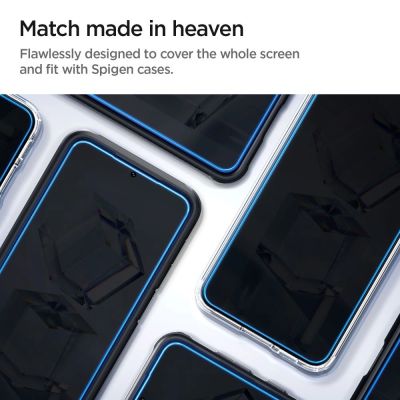8. Szkło hartowane Spigen Glas.tR EZ Fit na Samsung Galaxy S23 - 2 szt.