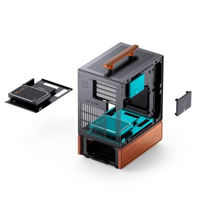 7. Obudowa PC Jonsbo T7, Midi-Tower, mATX, Szkło hartowane