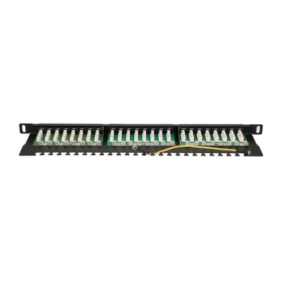 3. Patch panel Extralink EX.9663 (0.5U; kat. 6; 24xRJ-45)
