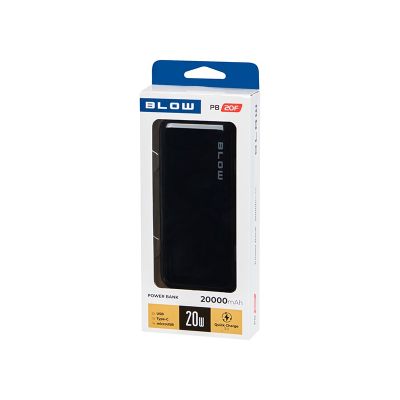 5. BLOW POWER BANK 20000MAH PD 20W CZARNY PB20F