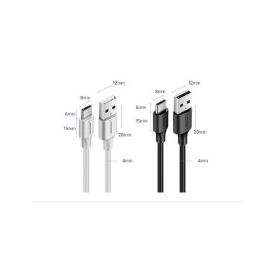10. Kabel Ugreen US287 60116 USB-A / USB-C 2A 1m - czarny