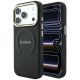 Etui Guess Saffiano Peony & Ring MagSafe na iPhone 17 Pro Max / 18 Pro Max - czarne