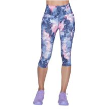 Skechers Go Walk High Waisted Summer Rose Capri Leggins CP1-NVHP Wielokolorowe XS