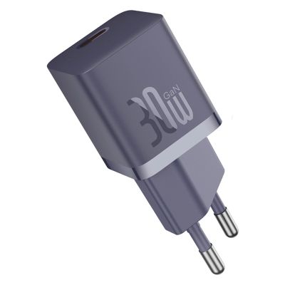 3. Ładowarka sieciowa Baseus GaN5 30W USB-C EU z fioletowym kablem Baseus Dynamic 3 USB-C 100W 1m - fioletowa