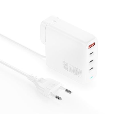 3. 4smarts Ladegert GaN Flex Pro 100W 3 USB-C+1 USB-A. Podróż