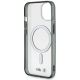 7. Etui BMW Silver Ring MagSafe na iPhone 14 Plus - przezroczyste