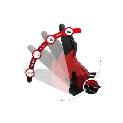 7. Fotel gamingowy Huzaro Force 6.2 Red Mesh