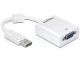 DeLOCK 61766 adapter kablowy 0,125 m VGA (D-Sub) DisplayPort Biały