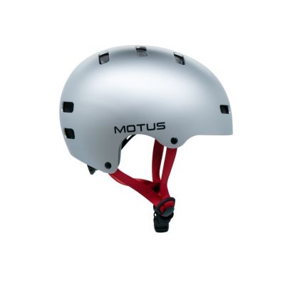 6. Kask rowerowy Motus MD-107 rozmiar M, srebrny (MOTHAM30S)