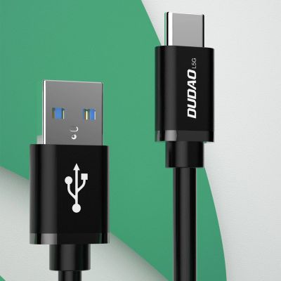 7. Dudao kabel przewód USB - USB Typ C Super Fast Charge 1 m czarny (L5G-Black)