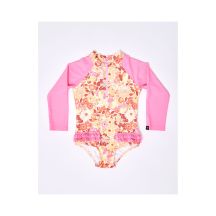 Lycra dziewczęca RIP CURL Girls 0-6 L/Sl Surfsuit - różowy