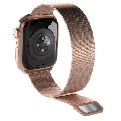 7. Pasek ze stali nierdzewnej Puro Milanese do Apple Watch 38 / 40 / 41 mm - różowy