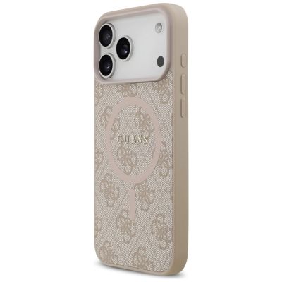 2. Etui Guess 4G Ring Classic Logo MagSafena iPhone 17 Pro Max - różowe