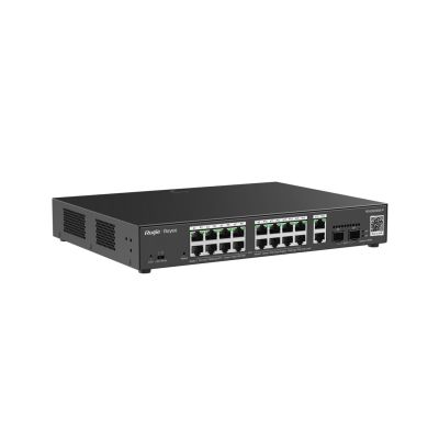 3. Ruijie Networks RG-ES220GS-P łącza sieciowe Zarządzany L2 Gigabit Ethernet (10/100/1000) Obsługa PoE Czarny