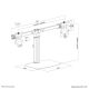 13. Neomounts FPMA-D865DBLACK uchwyt / stojak do monitorów 68,6 cm (27") Biurko Czarny