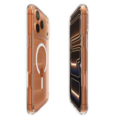 20. Etui Spigen Ultra Hybrid MagSafe na iPhone 17 Pro Max - przezroczysto-białe