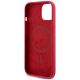 7. Etui Karl Lagerfeld Silicone Karl&Choupette Heads Ring MagSafe na iPhone 15 - czerwone