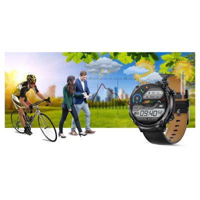 18. Smartwatch Gravity GT21-3 + Czarny Pasek Silikonowy