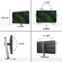 Philips 5000 series 24B2G5200/00 monitor komputerowy 60,5 cm (23.8") 1920 x 1080 px Full HD LCD Antracyt