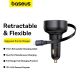 11. Ładowarka samochodowa Baseus Enjoyment Pro USB-C (żeńskie) / Lightning (męski) 60W - czarna