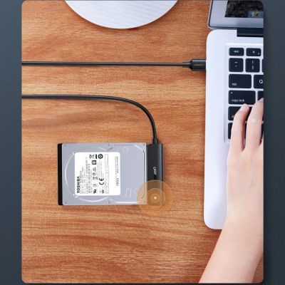 12. Ugreen adapter przejściówka dysku HDD SSD 2,5'' SATA III 3.0 - USB Typ C 3.2 Gen 1 (SuperSpeed USB 5 Gbps) czarny (70610 CM321)