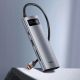 12. Baseus Metal Gleam Series multifunkcjonalny HUB USB 7w1 Typ C HDMI czytnik kart TF PD szary (WKWG020113)