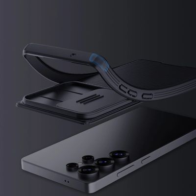 7. Etui Nillkin CamShield Pro na Samsung S25 Ultra z osłoną na aparat - czarne