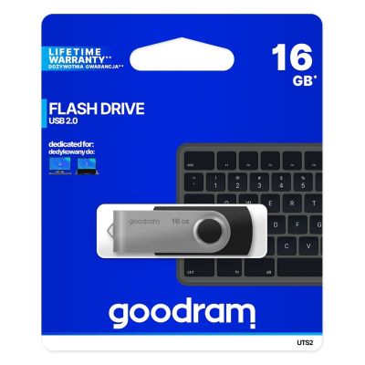 5. Pendrive GoodRam Twister UTS2-0160K0R11 (16GB; USB 2.0; kolor czarny)