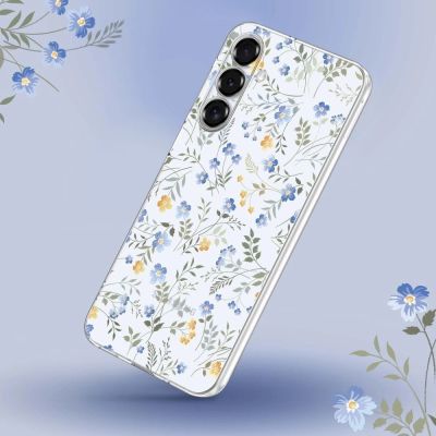 2. Etui Tech-Protect FlexAir na Xiaomi Redmi 15C 173 mm / Poco 85C 173 mm - stokrotki z liśćmi