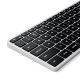 5. Satechi Slim X3 - klawiatura z układem numerycznym Bluetooth do czterech urządzeń USB-C US International (silver)