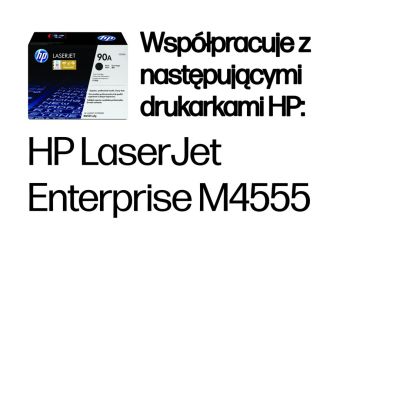 2. HP 90A oryginalny wkład z czarnym tonerem LaserJet