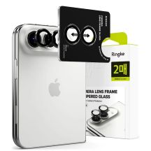 Szkło hartowane na aparat Ringke Camera Frame Protector 2-Pack na iPhone Duo - czarne