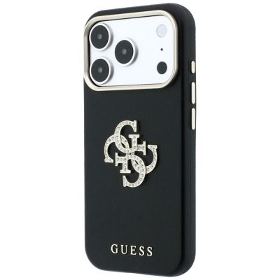 3. Etui Guess Smooth & Big Strass Logo & Strap do iPhone 18 Pro / 17 Pro czarny