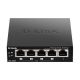 4. D-Link DGS-1005P/E łącza sieciowe Nie zarządzany Gigabit Ethernet (10/100/1000) Obsługa PoE Czarny