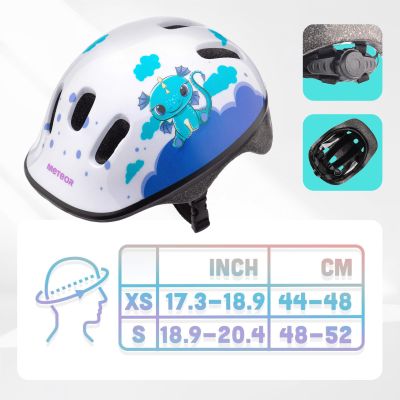 8. Kask rowerowy Meteor KS06 XS 44-48 cm Dragon 17430