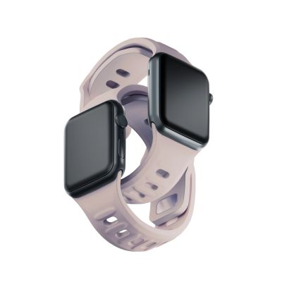 9. Pasek silikonowy 3mk Silicone Watch Strap do Apple Watch 38 / 40 / 41 mm - beżowy