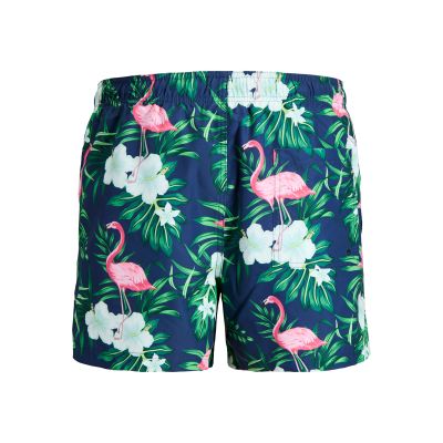 3. Jack&Jones męskie kąpielówki JWHARUBA SWIM PRINTS SHORTS 12206537 NAVY BLAZER FLAMINGO